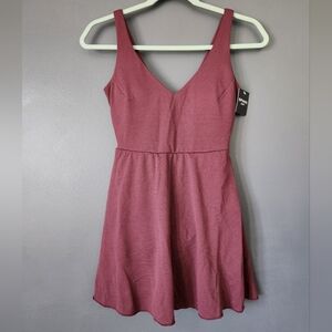 Spanx Swim New Pique Shaping Swim Dress Plum Textured Gorgeous